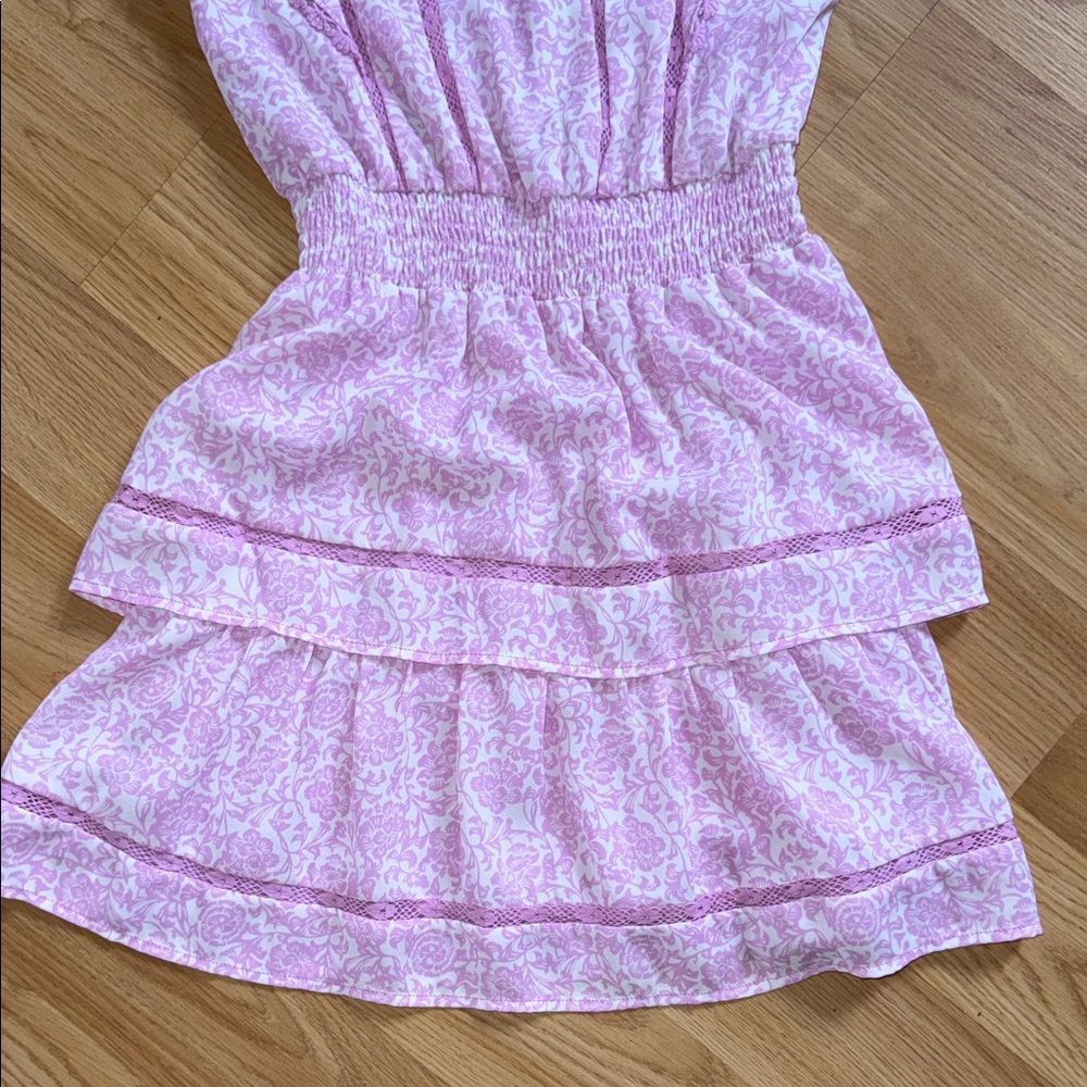 Pink Ruffled Kids Dress - Picture 3 of 9